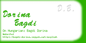 dorina bagdi business card